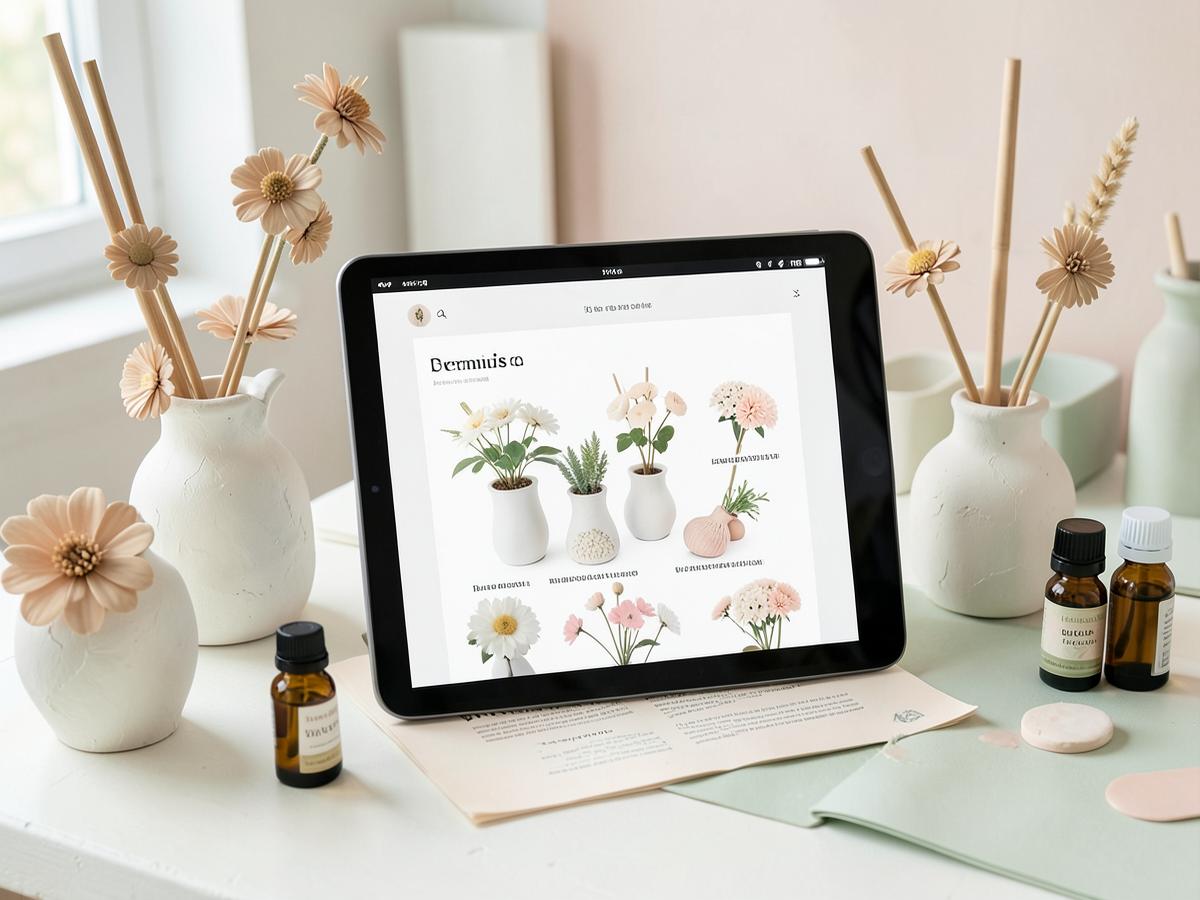 Portada de Kit de 30 Difusores de Yeso con Flor para Vender